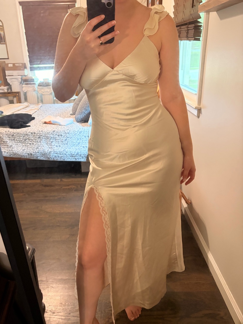 Champagne Silky Dress